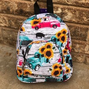 Small Sunflower Truck Backpack